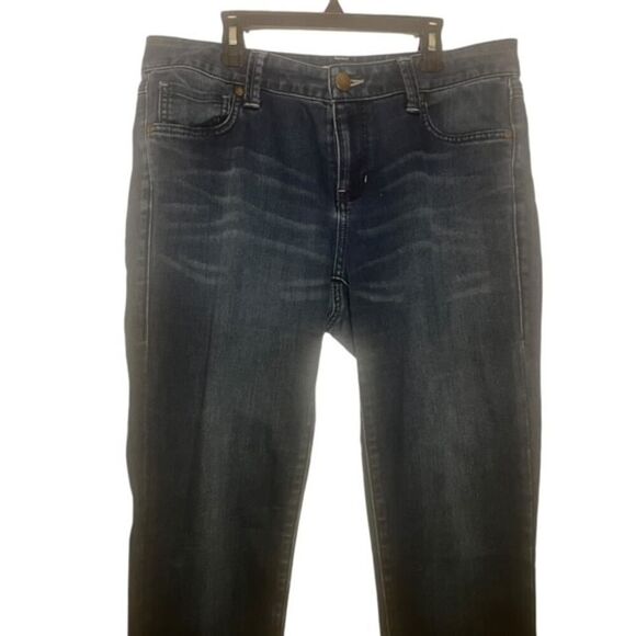 Cabi Denim Blue Jeans Size 10 Dark Wash Straight Leg Mid Rise Style #514 - Picture 3 of 9